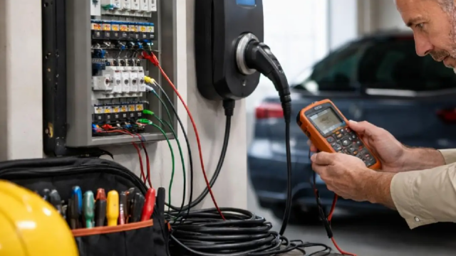 tableau électrique ouvert
